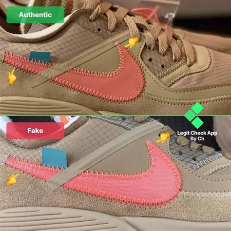 nike off white air max 90 real vs fake|air max off white desert.